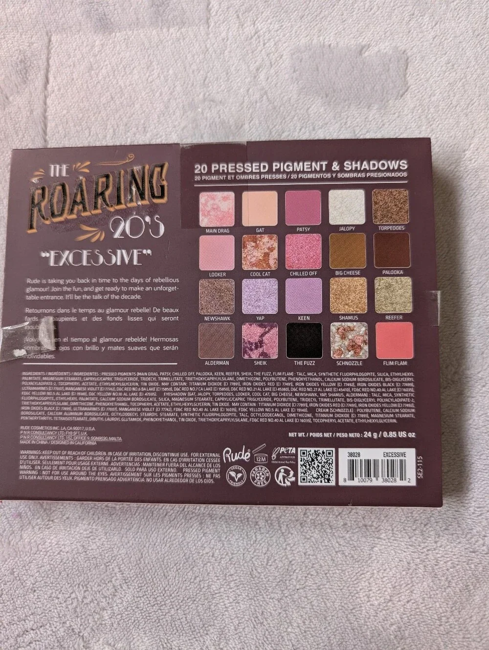 Rude Cosmetics Roaring 20's "Excessive" Pressed Pigments & Eyeshadows NEW - Picture 3 of 7